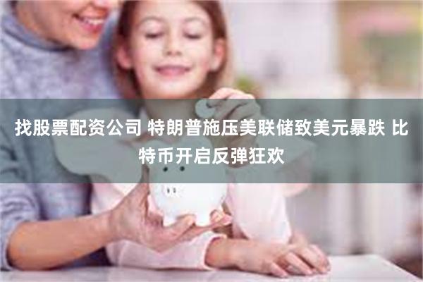 找股票配资公司 特朗普施压美联储致美元暴跌 比特币开启反弹狂欢